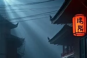《长风渡口》封面，渡船靠岸时船舷溅起的水花与远处山影