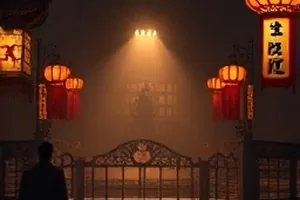 《山南旧事》封面，石阶尽头的旧院门与晾晒的棉被